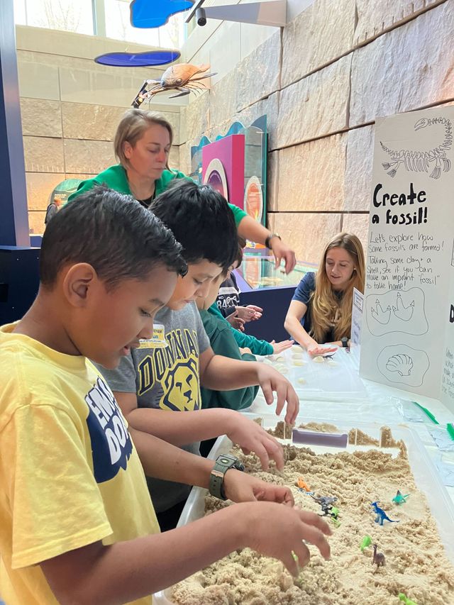 5th Grade visiting the Indiana State Museum.