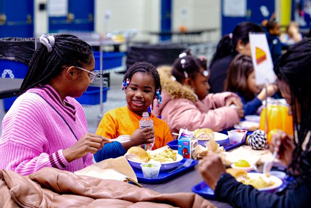 Gobble Gathering Thanksgiving-style lunch.