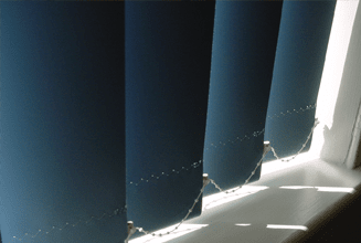 Dark blue vertical blinds — blinds in Edison, NJ