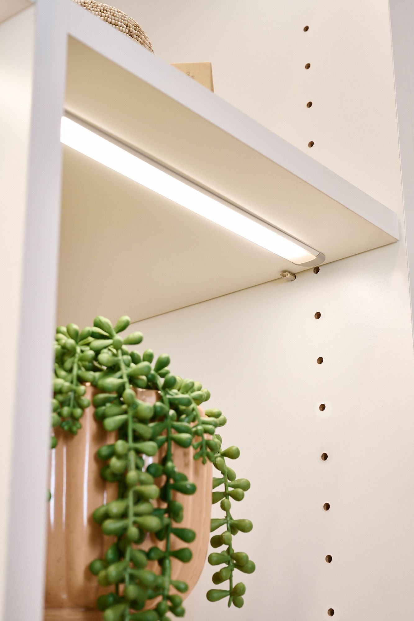 Lagoon and white closet strip lights