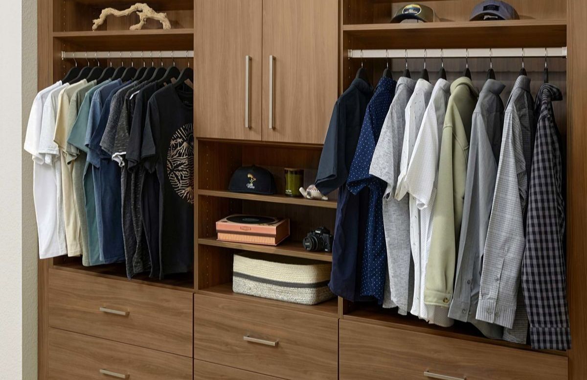 Small Reach-In Closet System Installation