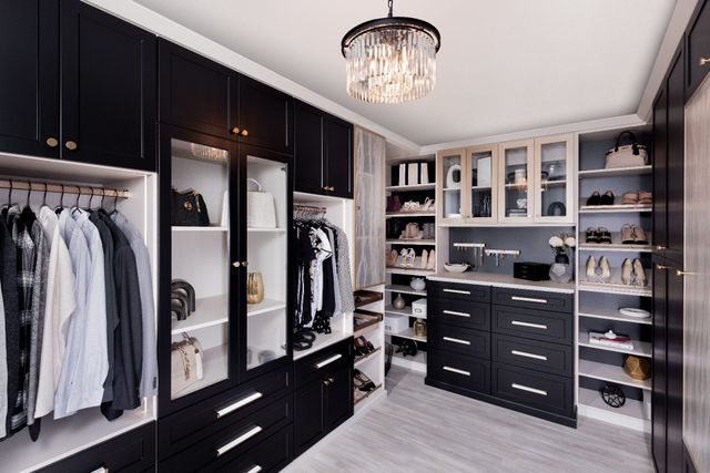 Black Walk In Closet System