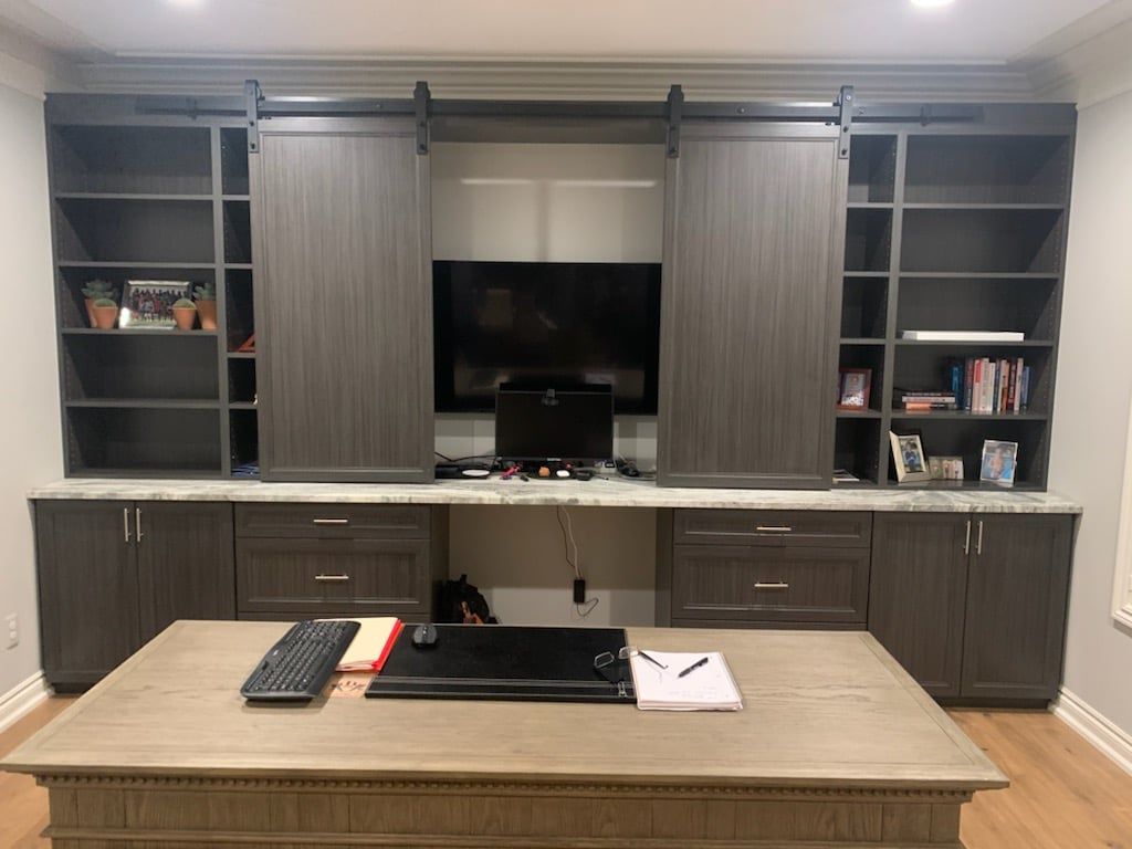 Custom Home Office Cabinet System
