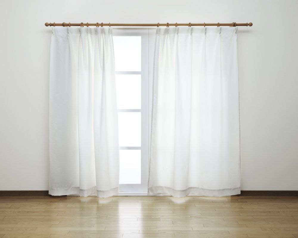 Empty Room With Window And Curtains — Wholesale Window Coverings in Lake Macquarie, NSW
