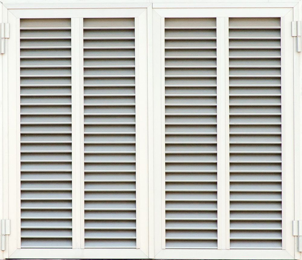 Window With White Shutters — Wholesale Window Coverings in Port Stephens, NSW