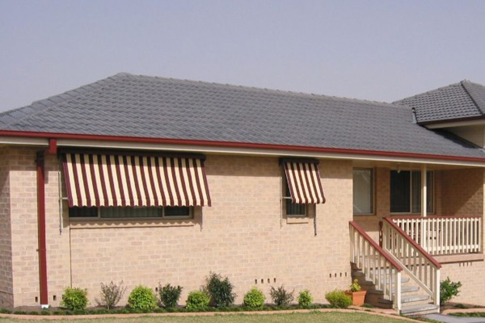 Front View Awnings In The House — Wholesale Window Coverings in Newcastle, NSW