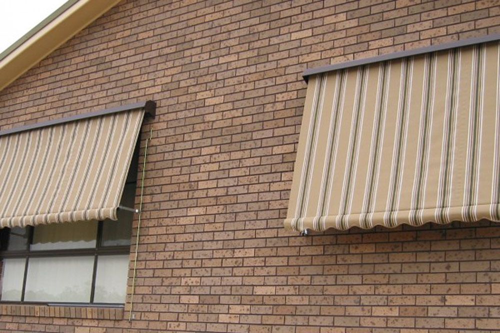 Side Right Two Awnings — Wholesale Window Coverings in Newcastle, NSW