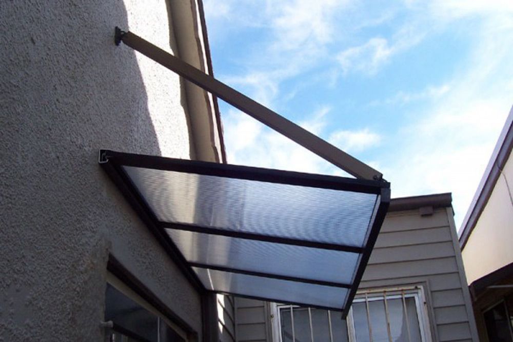 Side Left Flat Window Awning — Wholesale Window Coverings in Port Stephens, NSW