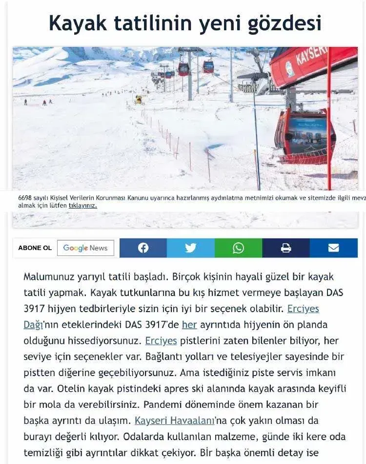 DAS Hotels Erciyes & Cappadocia