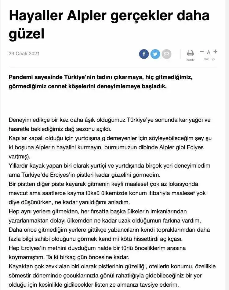 DAS Hotels Erciyes & Cappadocia