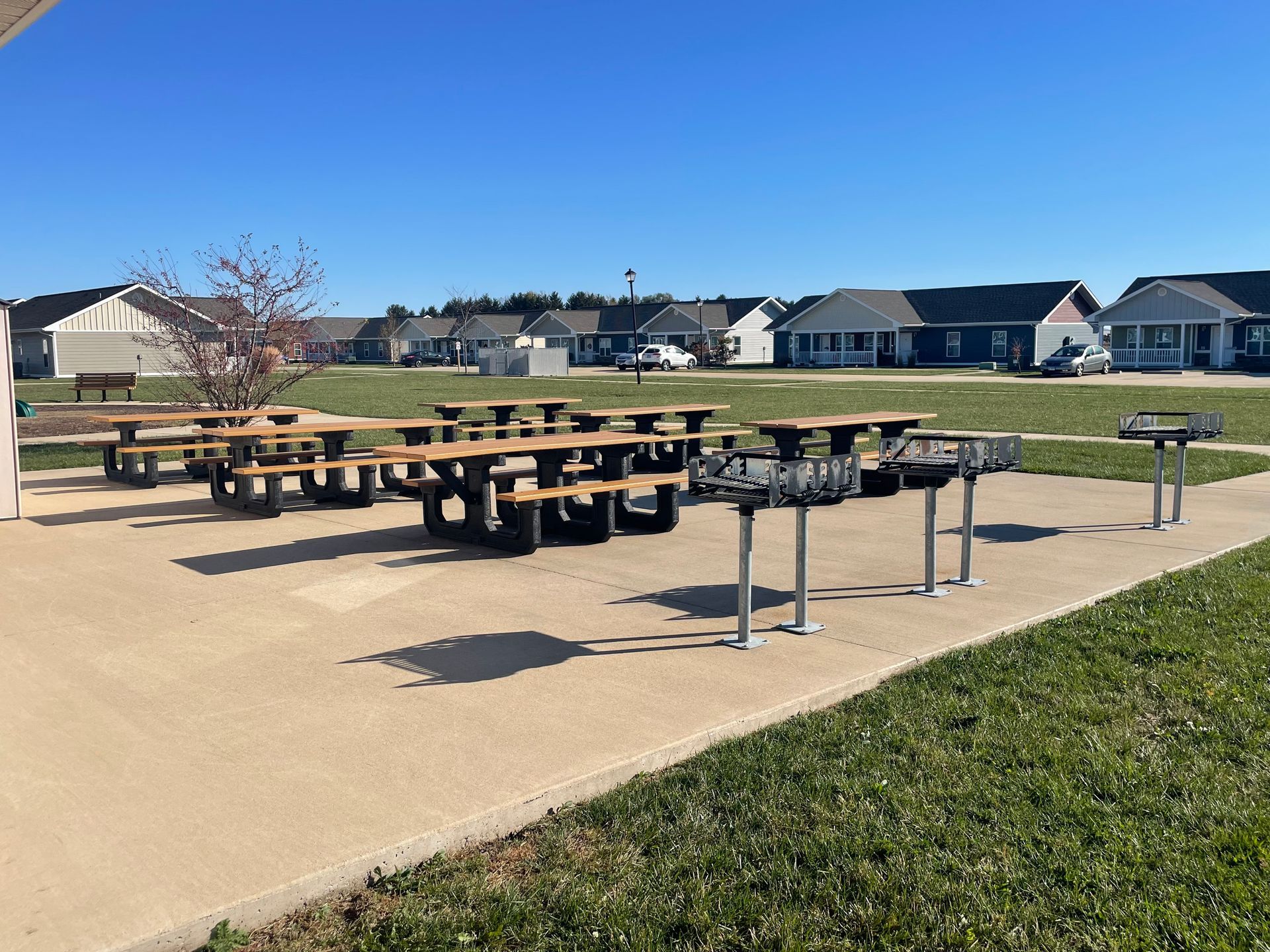 Picnic tables
