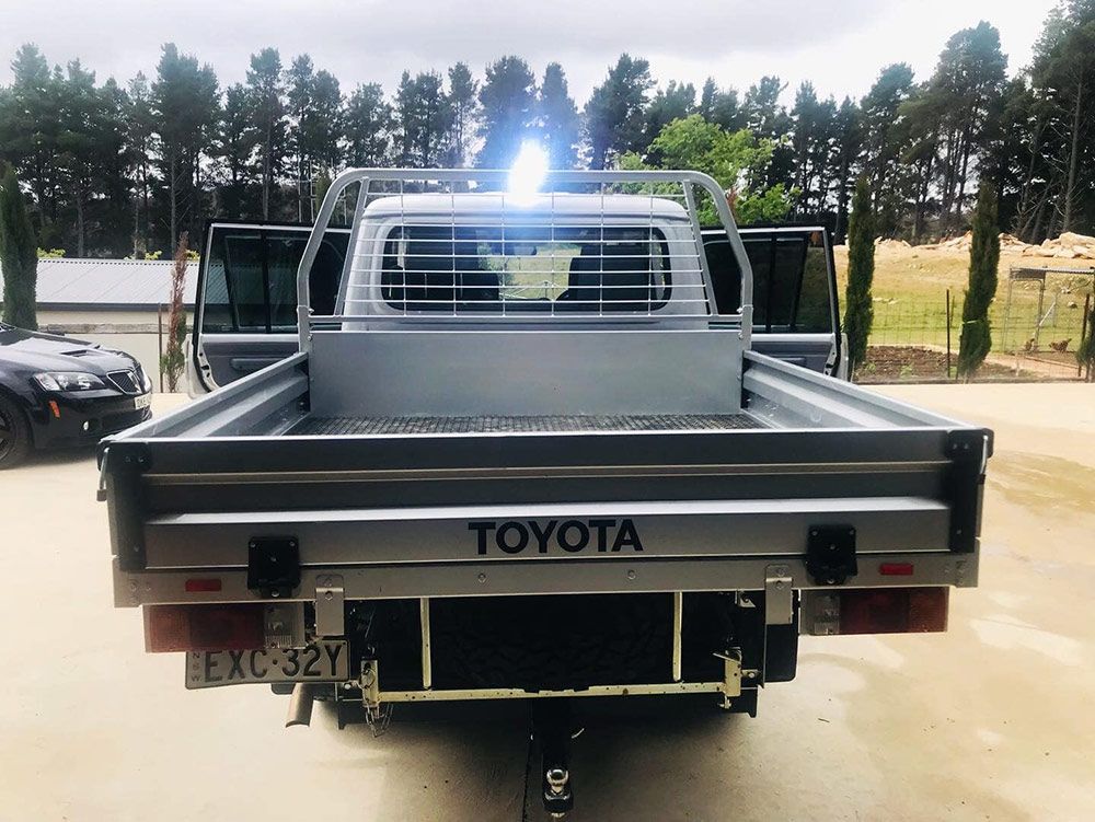 A Toyota Truck is Parked in a Parking Lot — Shine Your Ride In Karabar, NSW