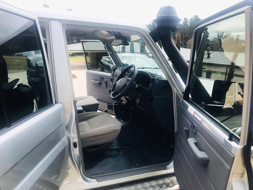 The Inside of a Silver Car With the Doors Open — Shine Your Ride In Karabar, NSW