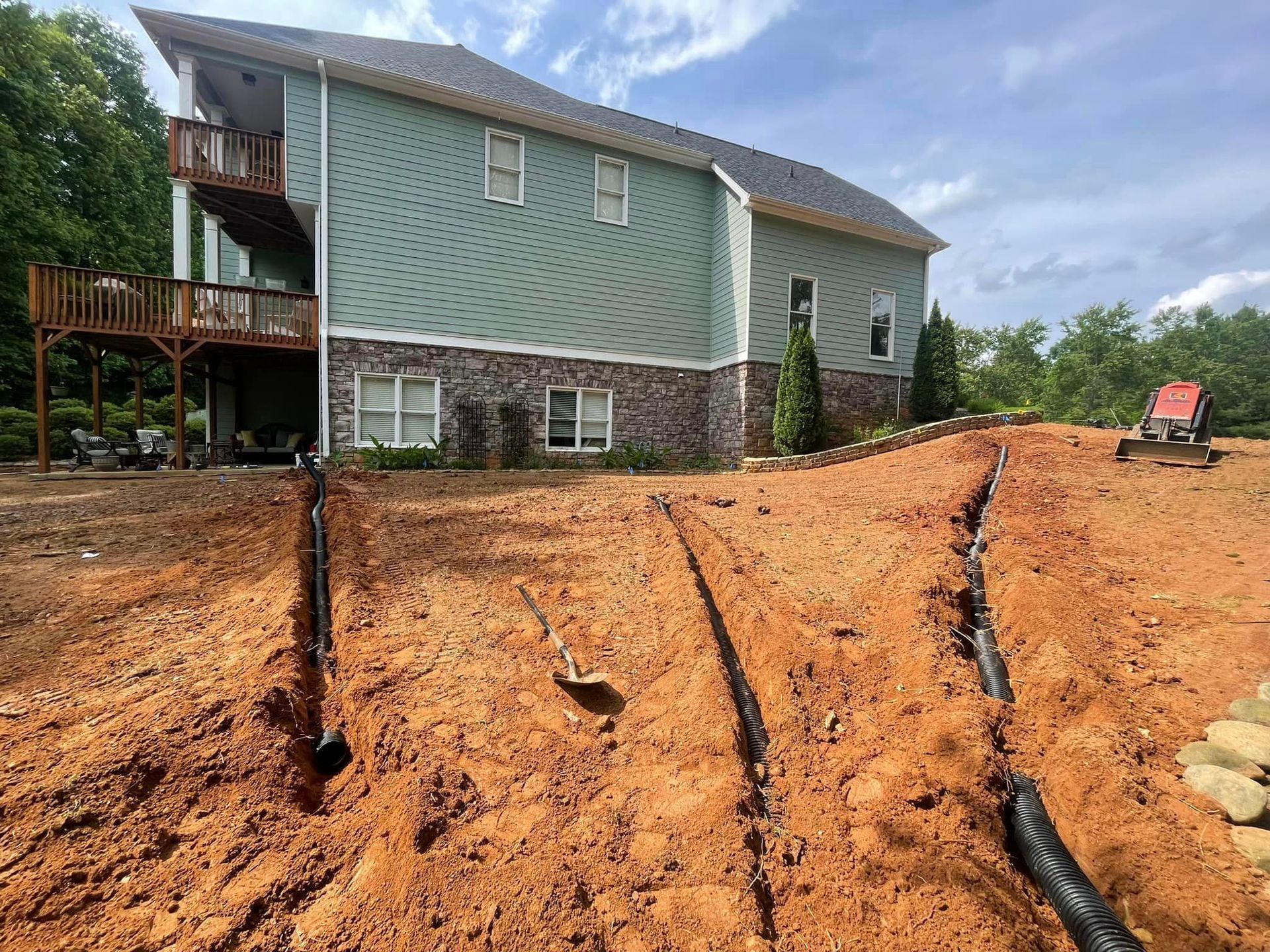 Creating a drainage Solution for your landscaping