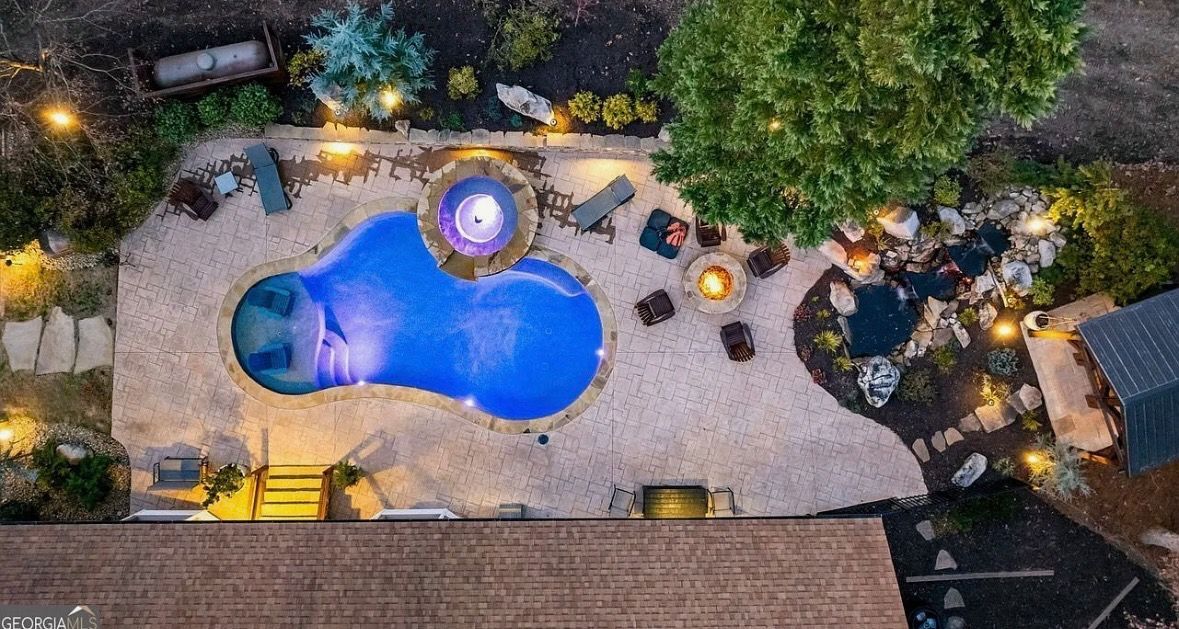 Inground Pool from above