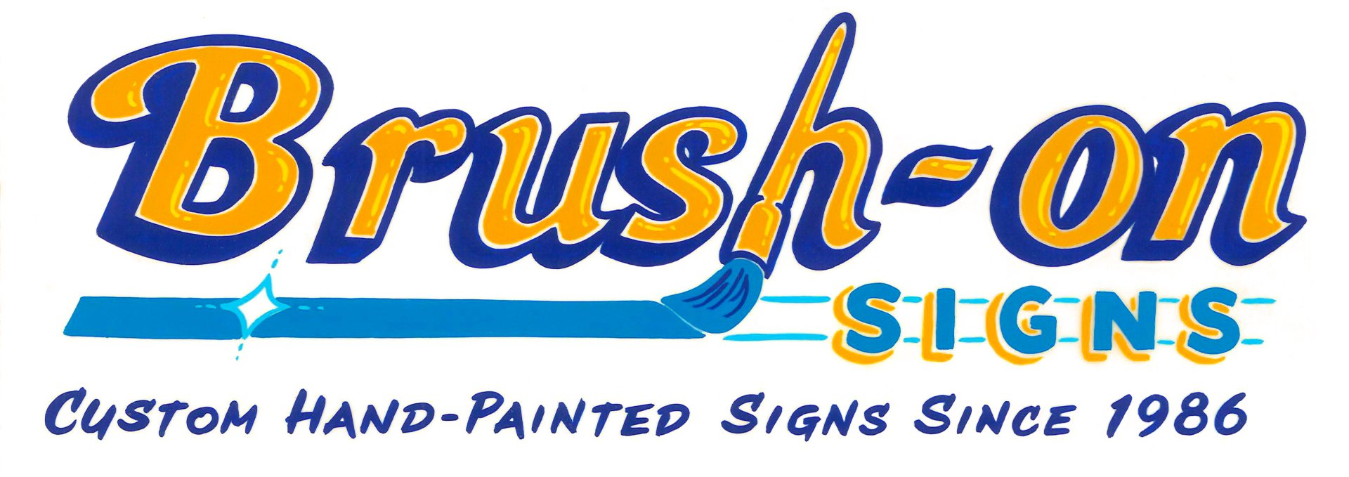 Brush-On Signs