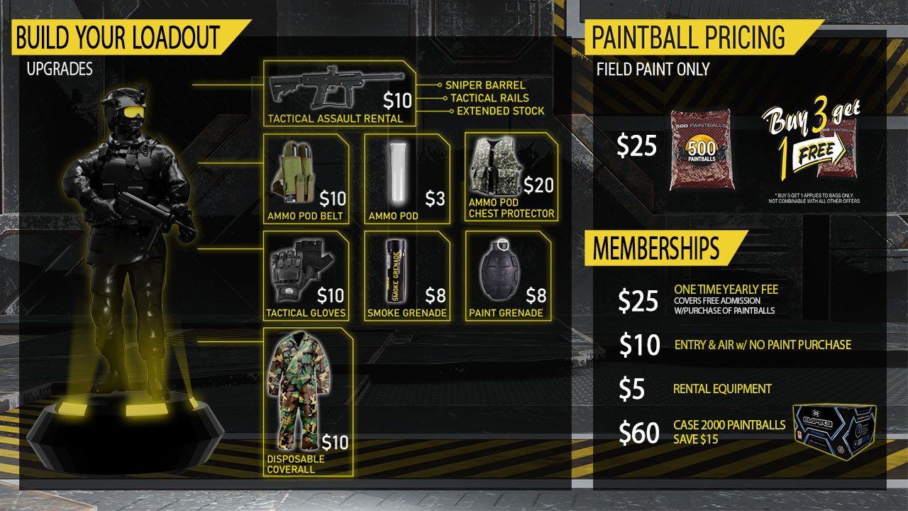 General Pricing Pittsburgh Paintball Park Pittsburgh Pa