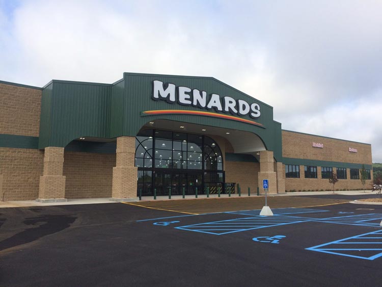 Menards Front Store — St. Louis, MO — Herbster Hellweg Painting Co.