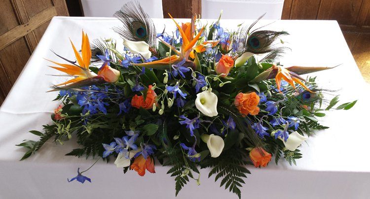 Lympne Castle wedding flowers 5