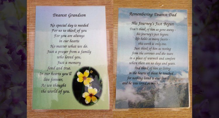 Memorial cards 1
