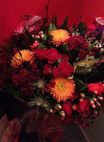 Red and orange bouquet