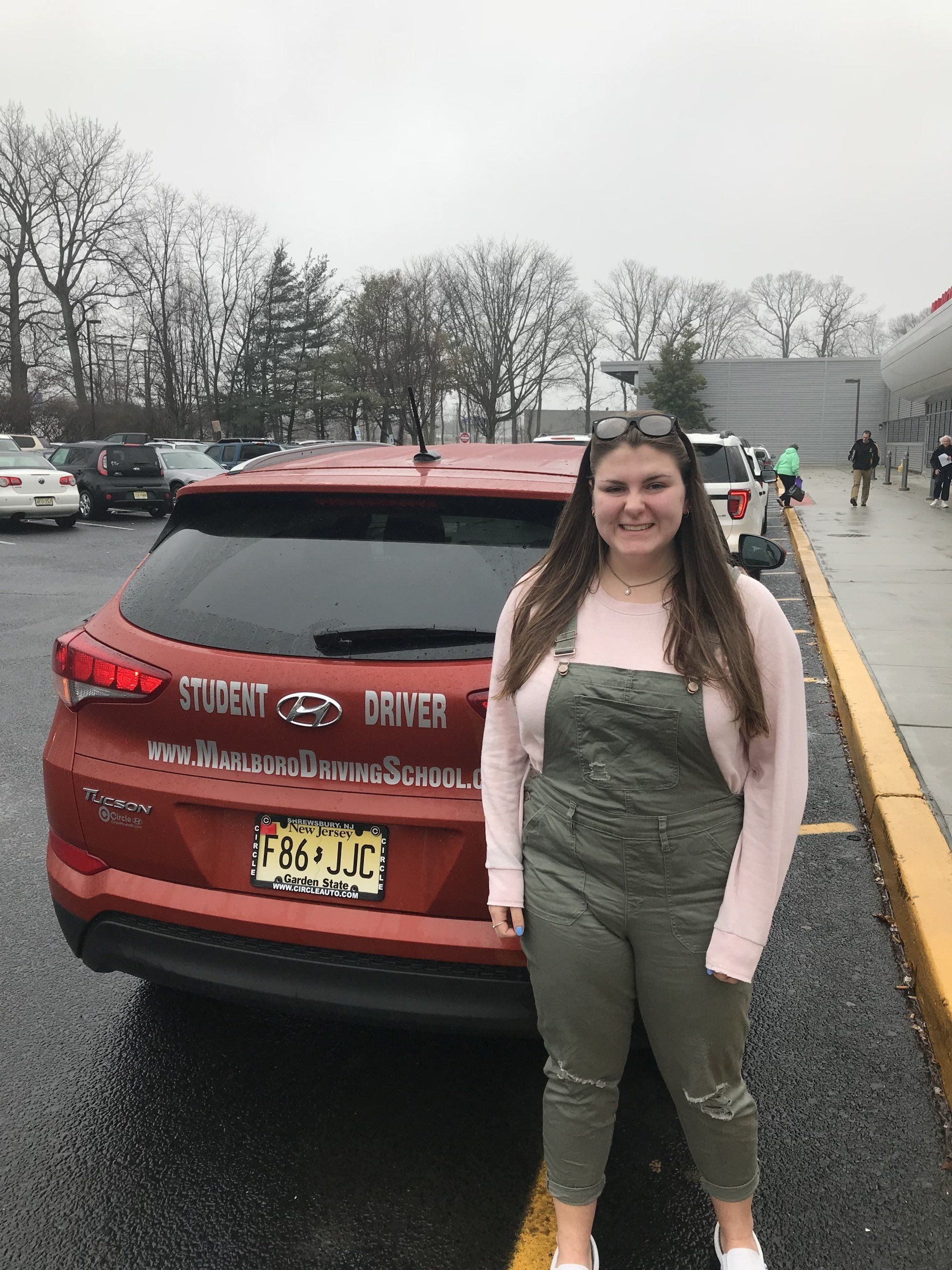 Female Student Besides The Car — Morganville, NJ — Marlboro Driving School
