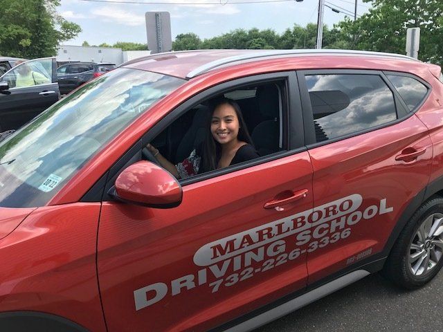 Female Student Getting Ready For Drive Test — Morganville, NJ — Marlboro Driving School