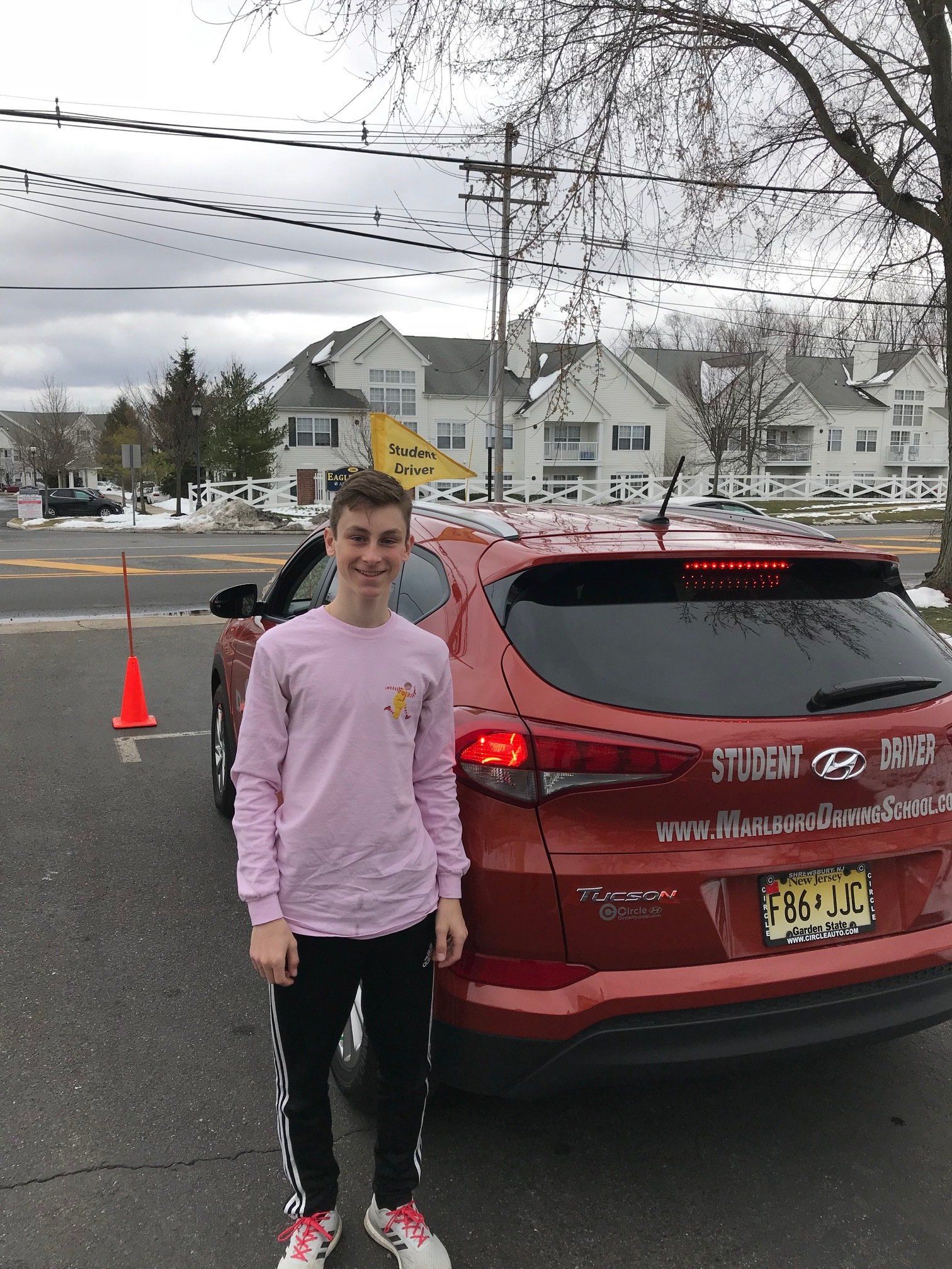 Male Student Besides The Car — Morganville, NJ — Marlboro Driving School