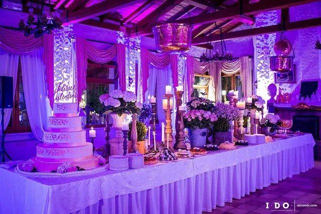 Ristorante Al Bosco buffet illuminato