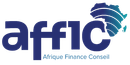 Logo d'AffiC, Afrique Finance Conseil, représentant une carte de l'Afrique en bleu et turquoise.