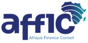 Le logo d'affic africa finance conseil comporte une carte de l'Afrique