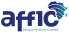 Logo d'AffiC, Afrique Finance Conseil, représentant une carte de l'Afrique en bleu et turquoise.