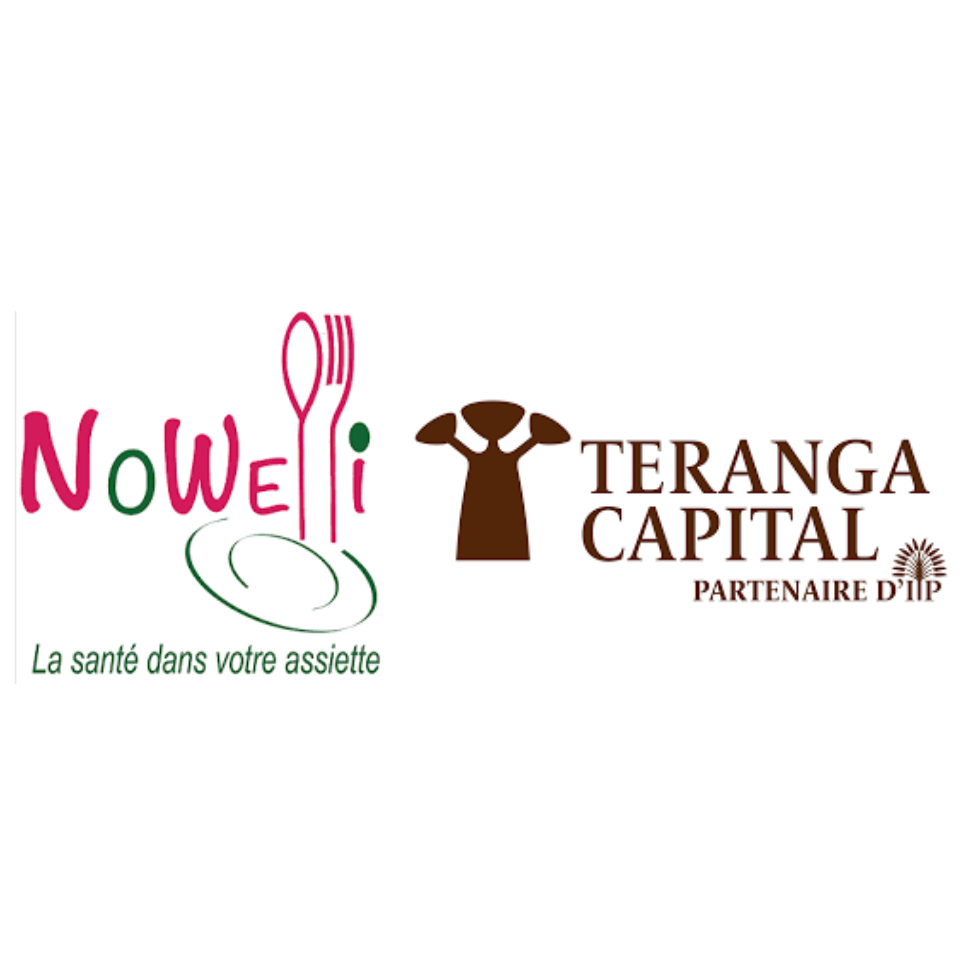 Deux logos pour la capitale Noweli et Teranga sur fond blanc