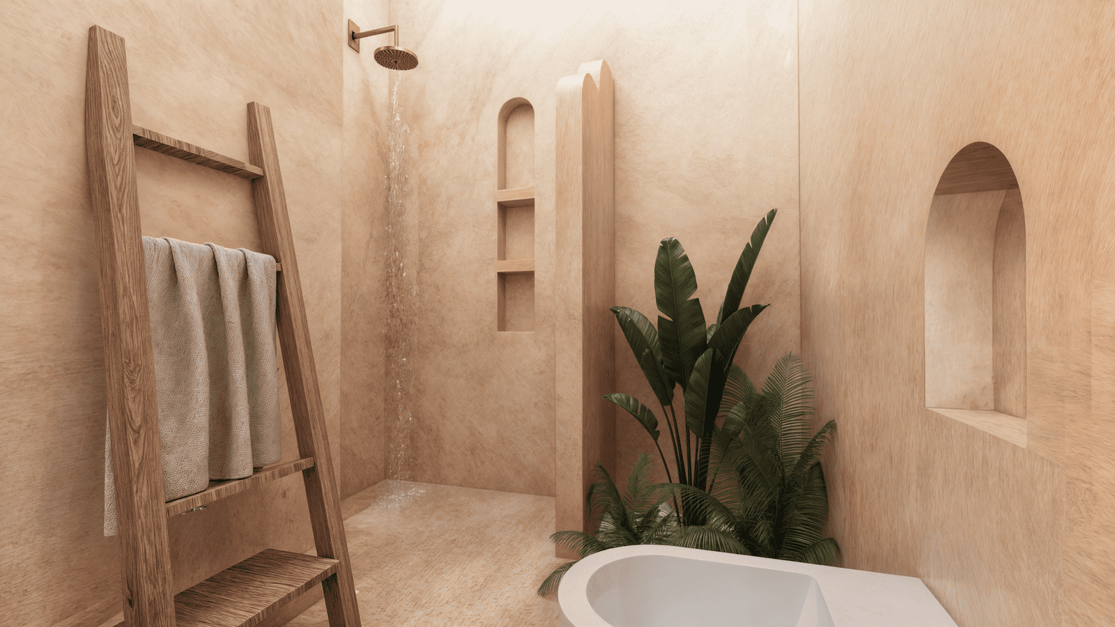 Each bedroom has it's private spacious bathroom