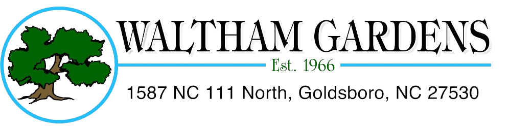 A logo for waltham gardens in north carolina