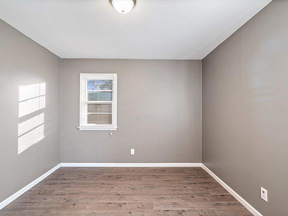 There is a window in the middle of the room.