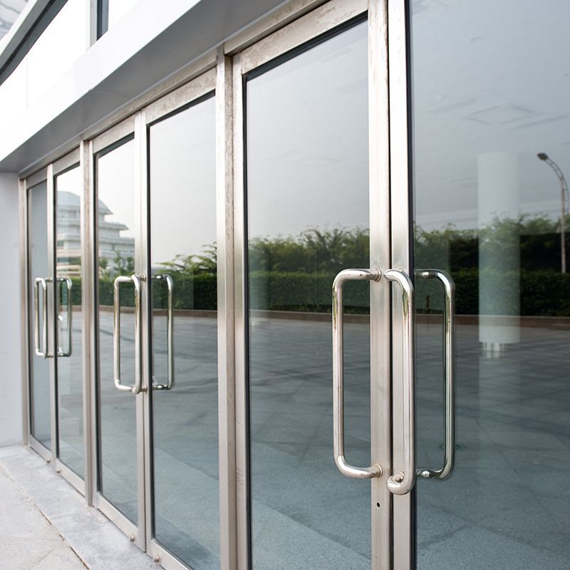 Glass Door In Commercial Building