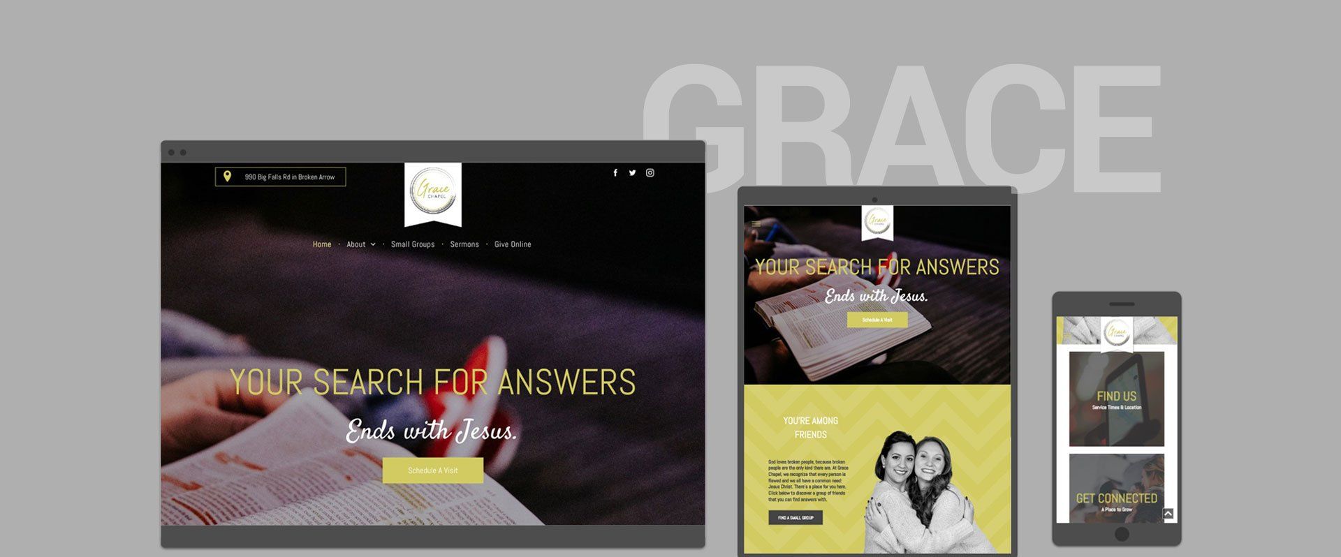 spirelight web grace church website template
