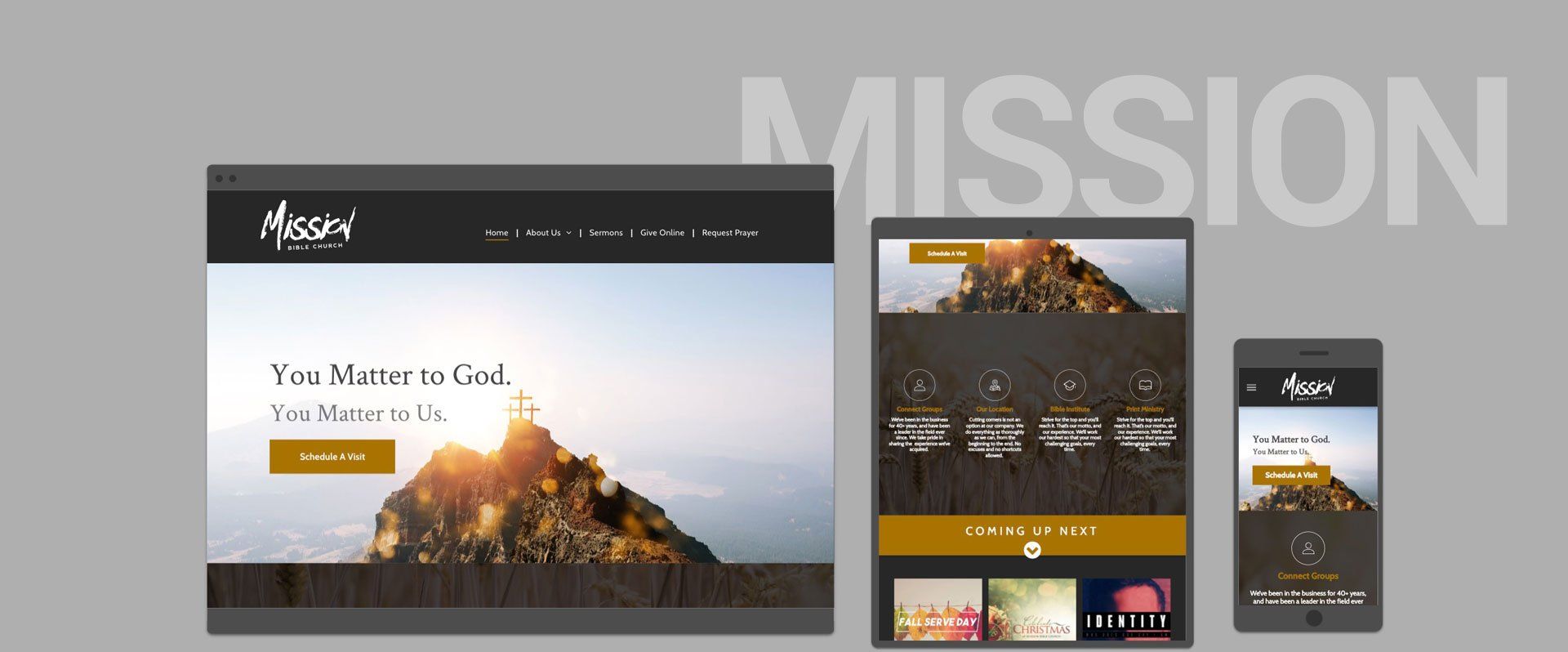 spirelight web mission church website template