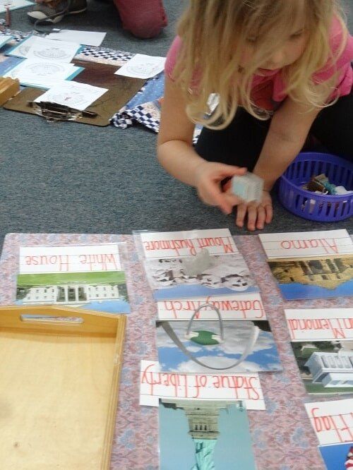 Girl solving puzzle - Preschool and Kindergarten in North Bend, WA