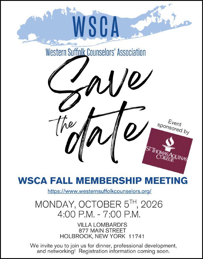 WSCA Fall Membership Meeting
Villa Lombardi's, 10/5/25, 4-7pm
