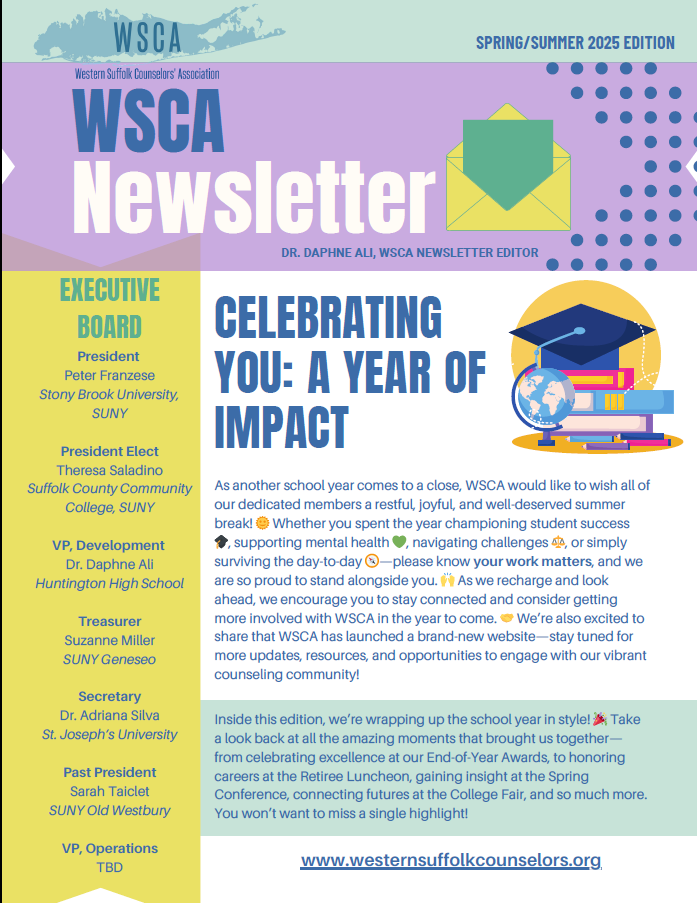 WSCA Summer 2025 Newsletter