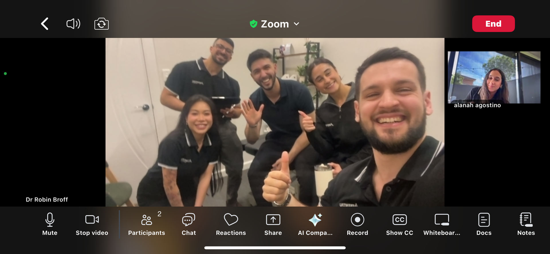 Team photo Adjusting to Health