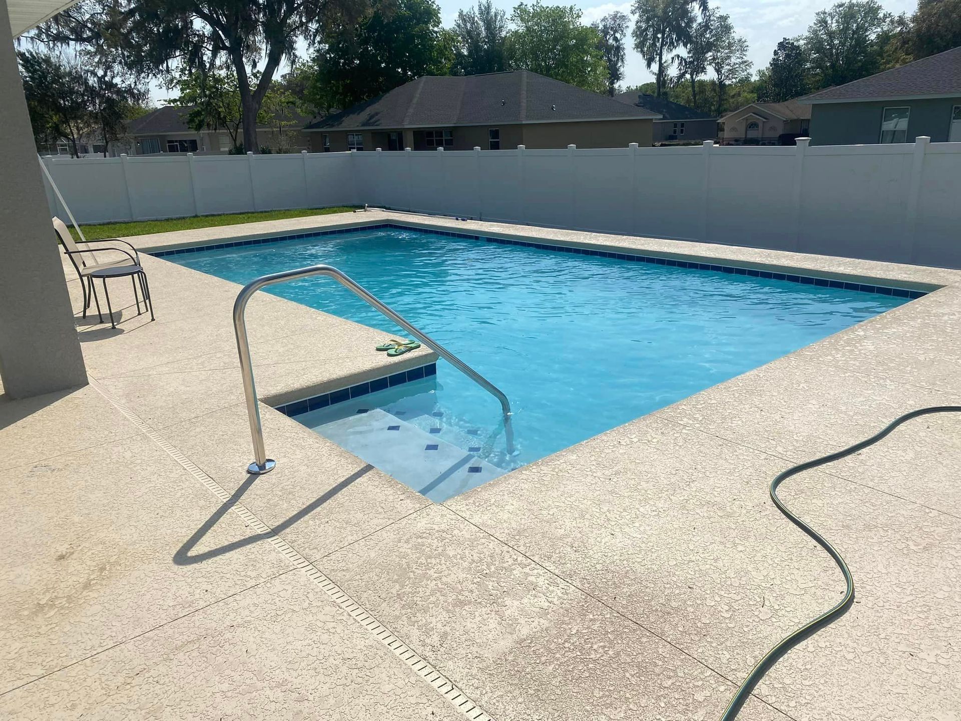 Cleaning the New Pool — Crystal River, FL — Les Wade Interior Pool Services