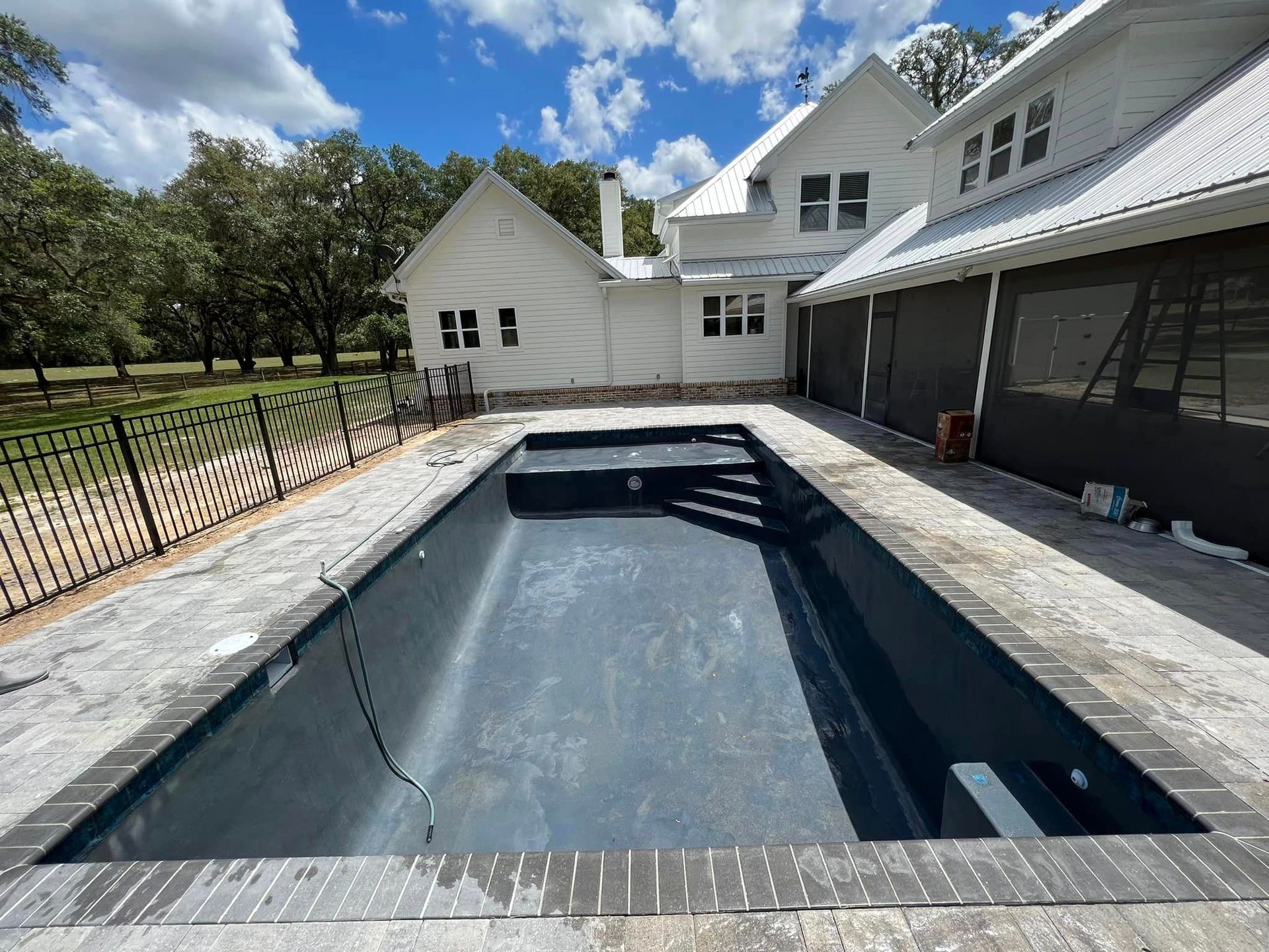 Newly Painted Swimming Pool — Crystal River, FL — Les Wade Interior Pool Services