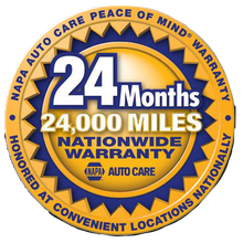 NAPA 24/24 Nationwide Warranty at Bill's Automotive Inc in Holmen, WI