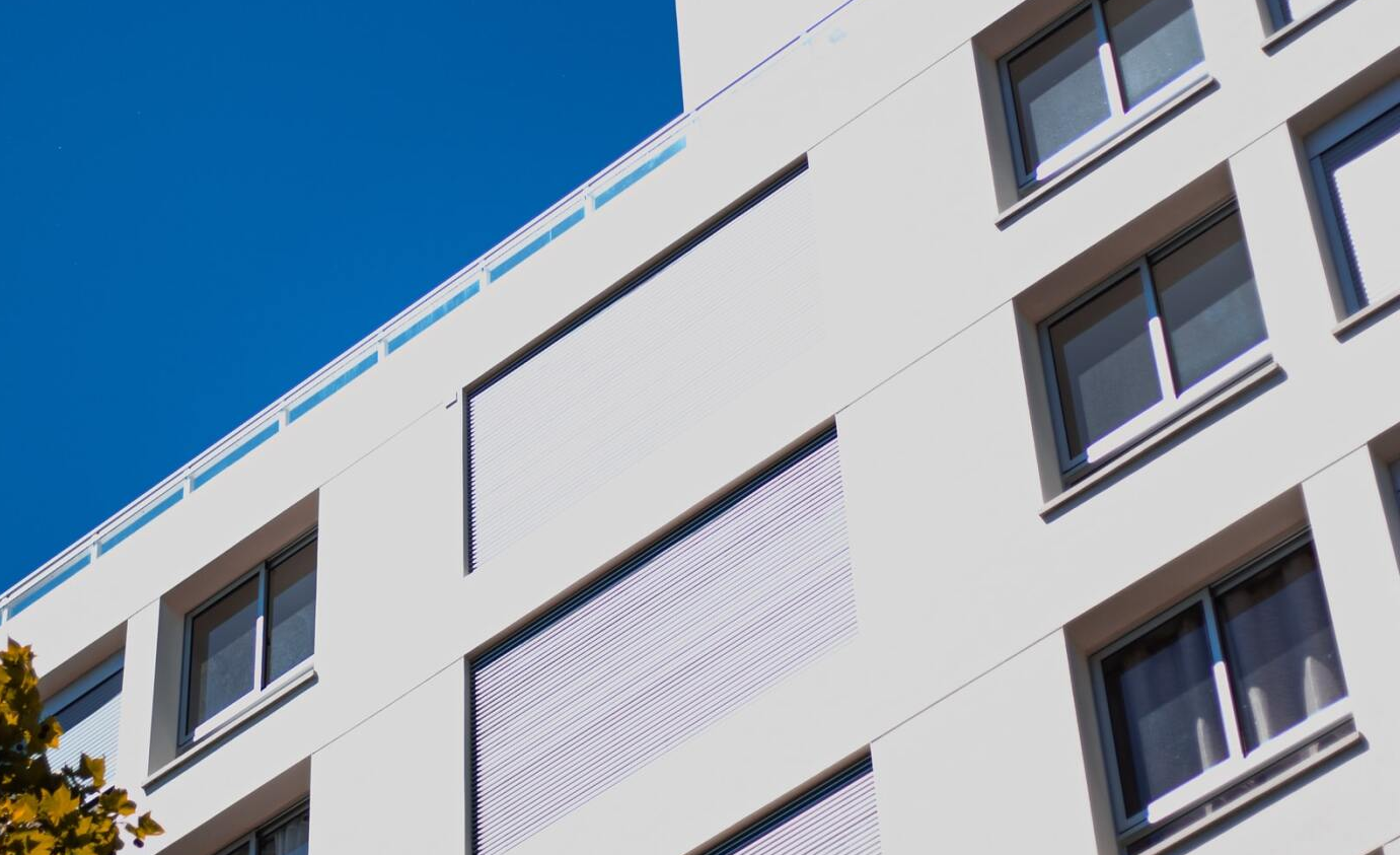 Completed stucco project on commercial office building in Kelowna, British Columbia