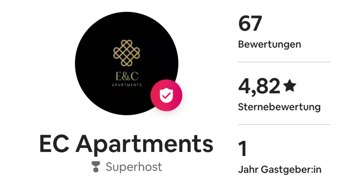 Airbnb Profil mit Bewertungen