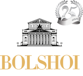 A palavra bolshoi está em um fundo branco