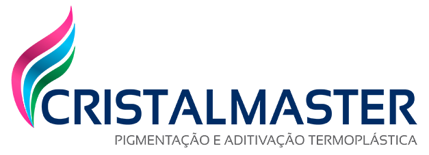 Um logotipo para uma empresa chamada cristalmaster